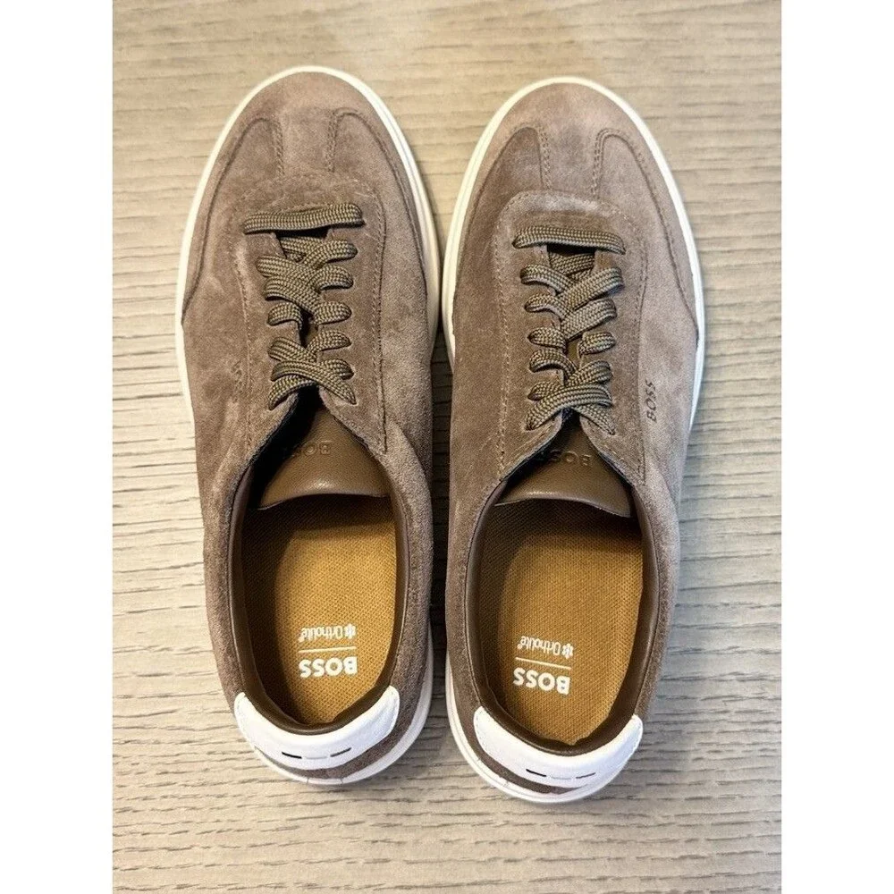 Hugo Boss Men’s Kieran Suede Sneakers. Size 40